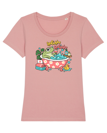 Funny Frog Relaxation Spa Bath Humor Relaxing Frogs Lover Canyon Pink