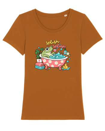 Funny Frog Relaxation Spa Bath Humor Relaxing Frogs Lover Roasted Orange