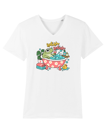 Funny Frog Relaxation Spa Bath Humor Relaxing Frogs Lover White