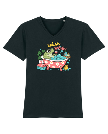 Funny Frog Relaxation Spa Bath Humor Relaxing Frogs Lover Black