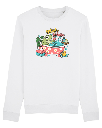 Funny Frog Relaxation Spa Bath Humor Relaxing Frogs Lover White