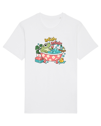 Funny Frog Relaxation Spa Bath Humor Relaxing Frogs Lover White