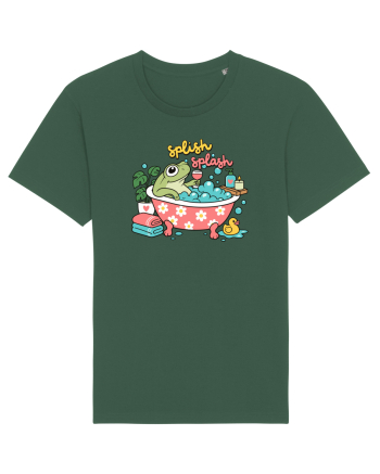 Funny Frog Relaxation Spa Bath Humor Relaxing Frogs Lover Bottle Green