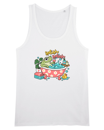 Funny Frog Relaxation Spa Bath Humor Relaxing Frogs Lover White