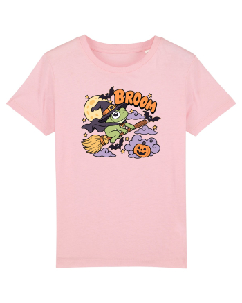 Funny Halloween Frog Witch Broomstick Pumpkin Bat Cute Broom Cotton Pink