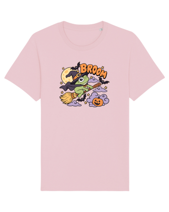 Funny Halloween Frog Witch Broomstick Pumpkin Bat Cute Broom Cotton Pink
