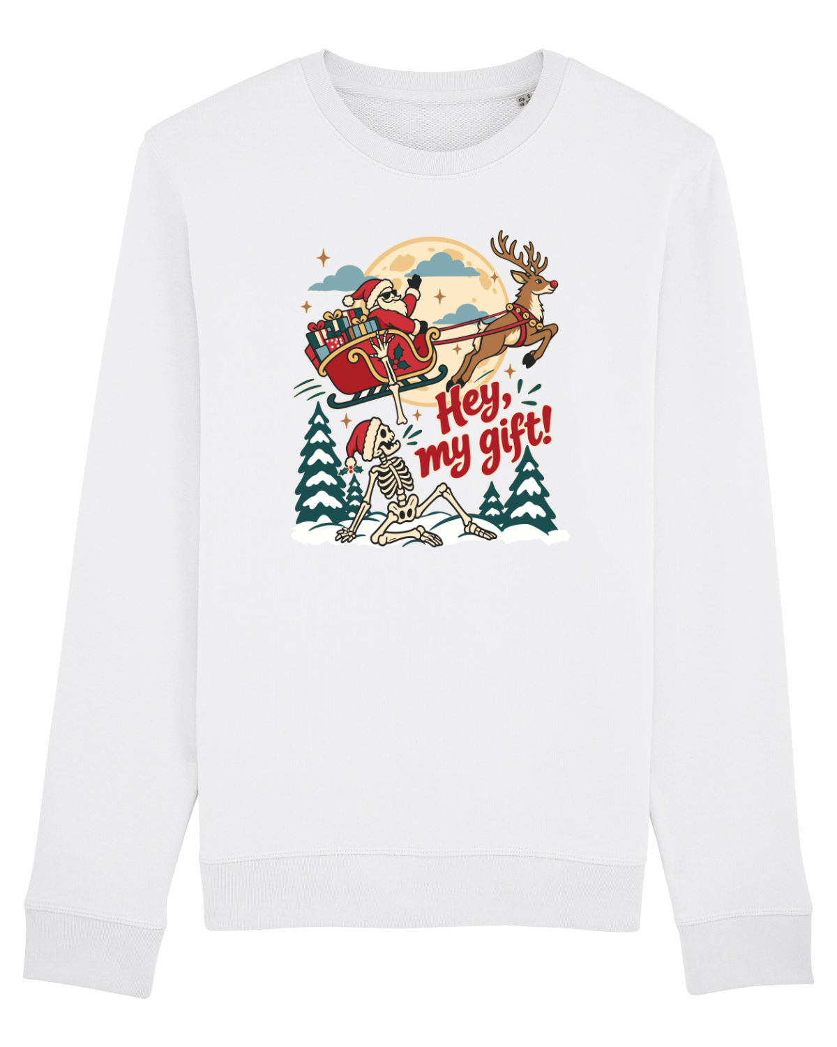 Bluză mânecă lungă Unisex Rise White