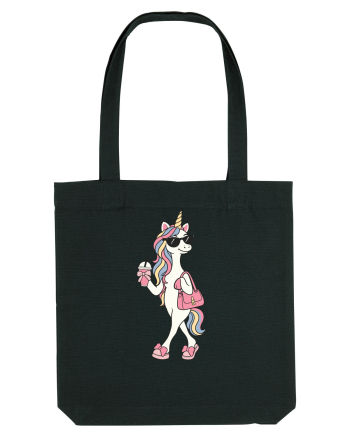 Stylish Unicorn with Sunglasses and Rainbow Hair Pretty Cute Black