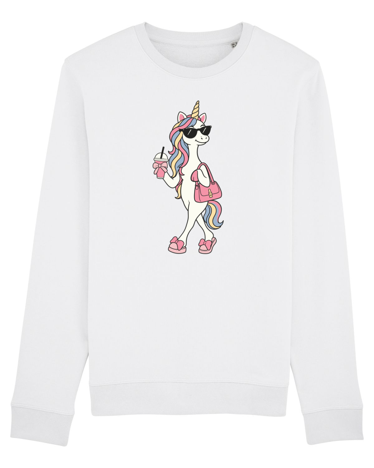 Bluză mânecă lungă Unisex Rise White