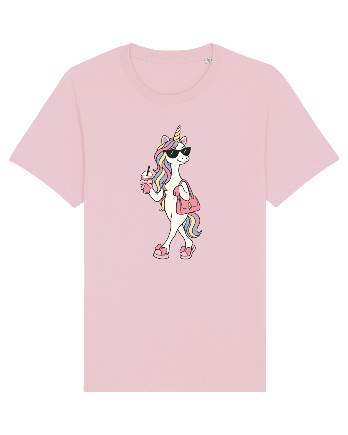 Tricou mânecă scurtă Unisex Rocker Cotton Pink