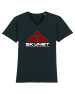 SKYNET Neural Net-Based Artificial Intelligence Tricou mânecă scurtă guler V Bărbat Presenter
