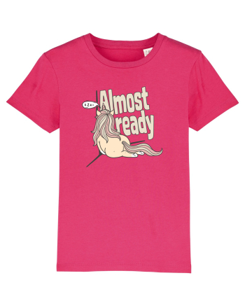 Funny Lazy Unicorn Almost Ready Tired Morning Sarcastic Joke Raspberry