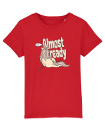 Funny Lazy Unicorn Almost Ready Tired Morning Sarcastic Joke Tricou mânecă scurtă  Copii Mini Creator