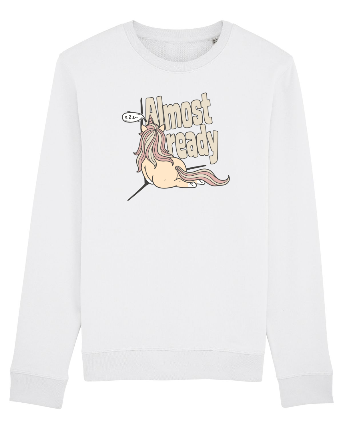 Bluză mânecă lungă Unisex Rise White