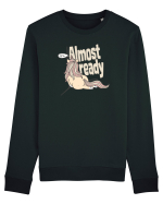 Funny Lazy Unicorn Almost Ready Tired Morning Sarcastic Joke Bluză mânecă lungă Unisex Rise
