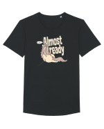 Funny Lazy Unicorn Almost Ready Tired Morning Sarcastic Joke Tricou mânecă scurtă guler larg Bărbat Skater