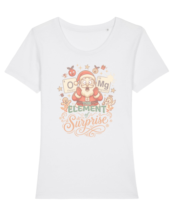 Chemistry Christmas Santa Joke a Periodic Table Pun O-Mg White