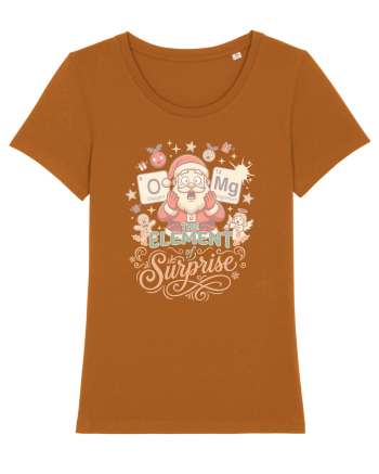 Chemistry Christmas Santa Joke a Periodic Table Pun O-Mg Roasted Orange