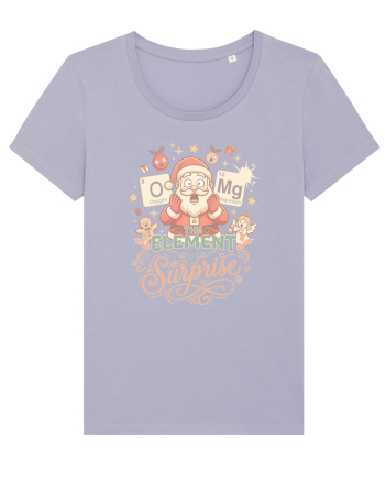 Chemistry Christmas Santa Joke a Periodic Table Pun O-Mg Lavender