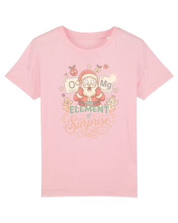 Chemistry Christmas Santa Joke a Periodic Table Pun O-Mg Cotton Pink