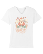 Chemistry Christmas Santa Joke a Periodic Table Pun O-Mg Tricou mânecă scurtă guler V Bărbat Presenter