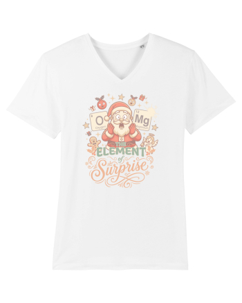 Chemistry Christmas Santa Joke a Periodic Table Pun O-Mg White