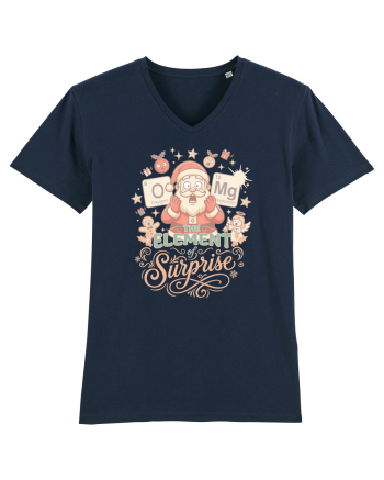 Chemistry Christmas Santa Joke a Periodic Table Pun O-Mg French Navy