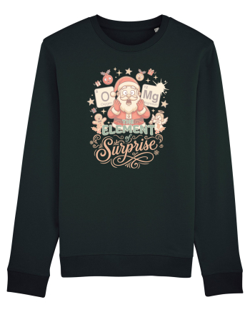 Chemistry Christmas Santa Joke a Periodic Table Pun O-Mg Black