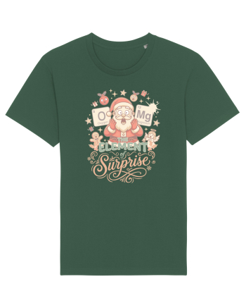 Chemistry Christmas Santa Joke a Periodic Table Pun O-Mg Bottle Green