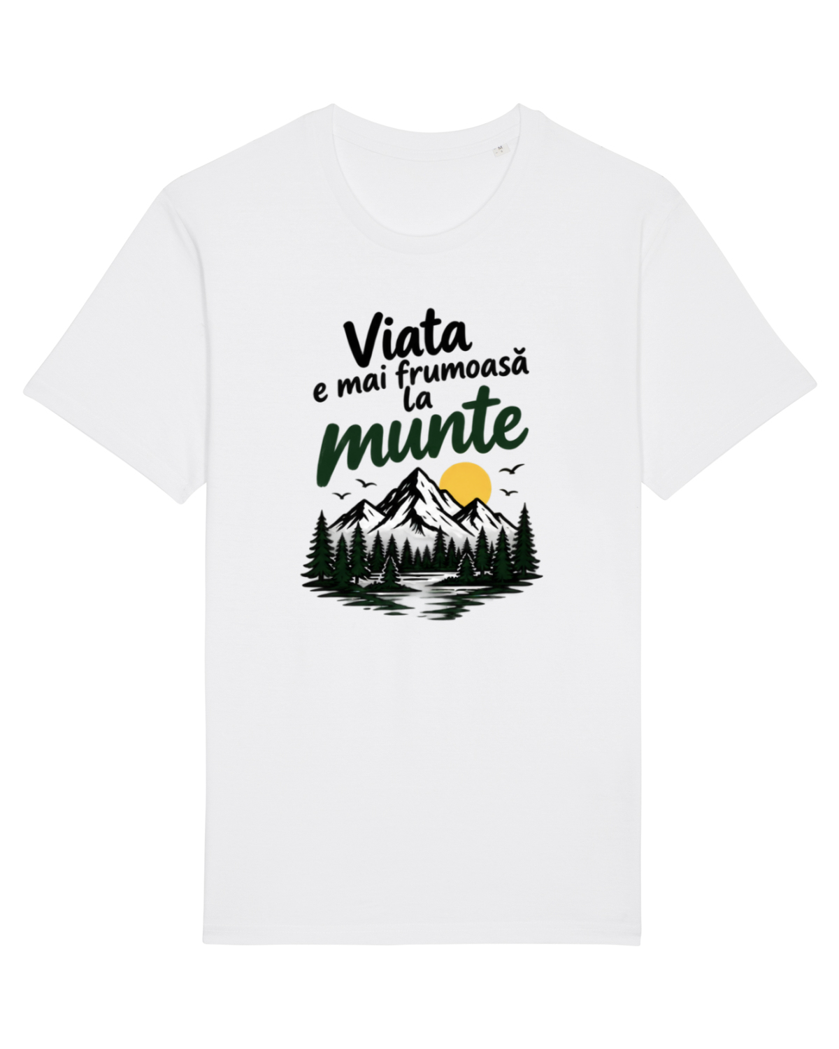 Tricou mânecă scurtă Unisex Rocker White
