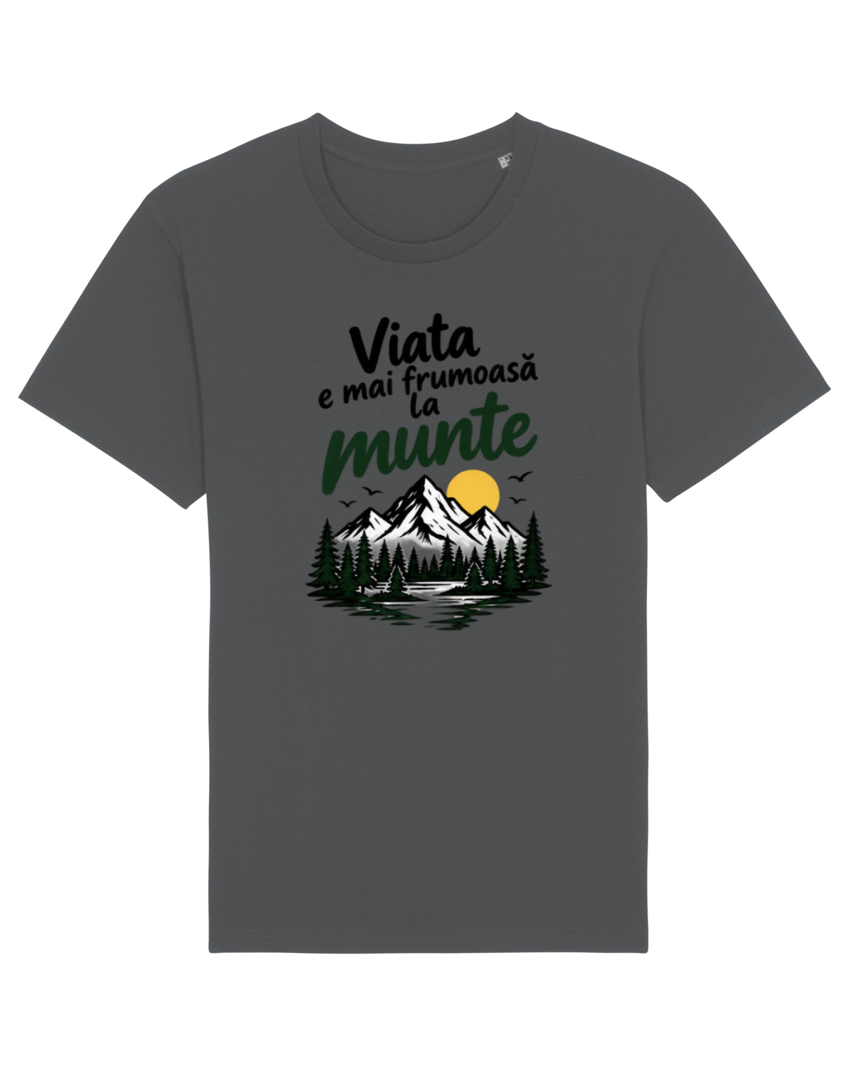 Tricou mânecă scurtă Unisex Rocker Anthracite