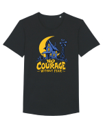 NO COURAGE WITHOUT FEAR Tricou mânecă scurtă guler larg Bărbat Skater