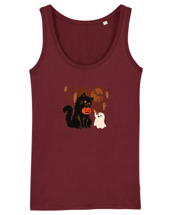 Halloween Friends Burgundy