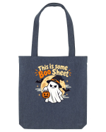 Upset Ghost Boo Sheet Halloween Witch-Hat Jack-O-Lantern Sacoșă textilă