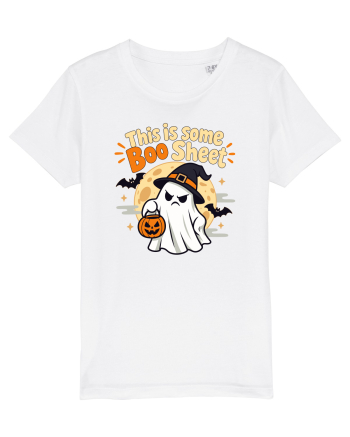 Upset Ghost Boo Sheet Halloween Witch-Hat Jack-O-Lantern White