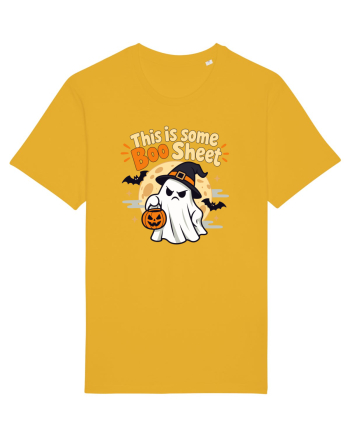 Upset Ghost Boo Sheet Halloween Witch-Hat Jack-O-Lantern Spectra Yellow