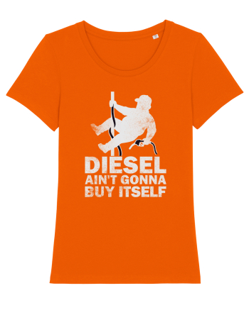 Funny Trucker Humor Long Haul Drivers Blue Collar Roads Life Bright Orange