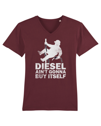 Funny Trucker Humor Long Haul Drivers Blue Collar Roads Life Burgundy
