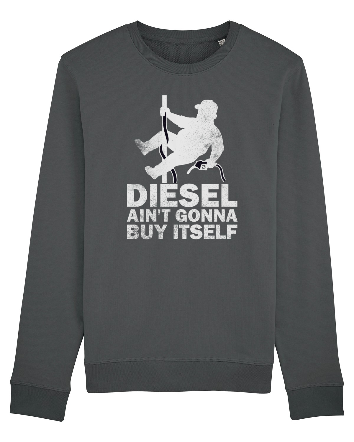 Bluză mânecă lungă Unisex Rise Anthracite