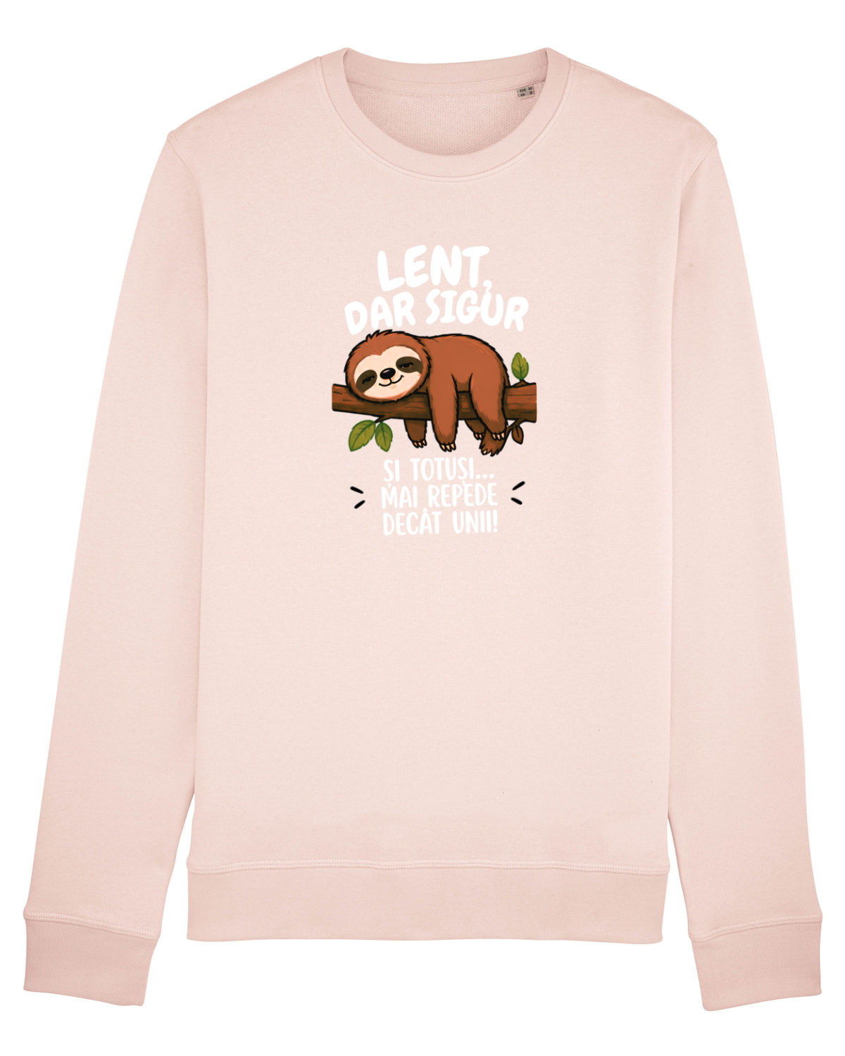 Bluză mânecă lungă Unisex Rise Candy Pink