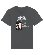 Vinul nu rezolvă problemele ... Dar nici nu le înrăutățește. Tricou mânecă scurtă Unisex Rocker