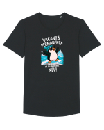 Vacanță permanentă. Îmi place să fiu în ritmul meu! Tricou mânecă scurtă guler larg Bărbat Skater