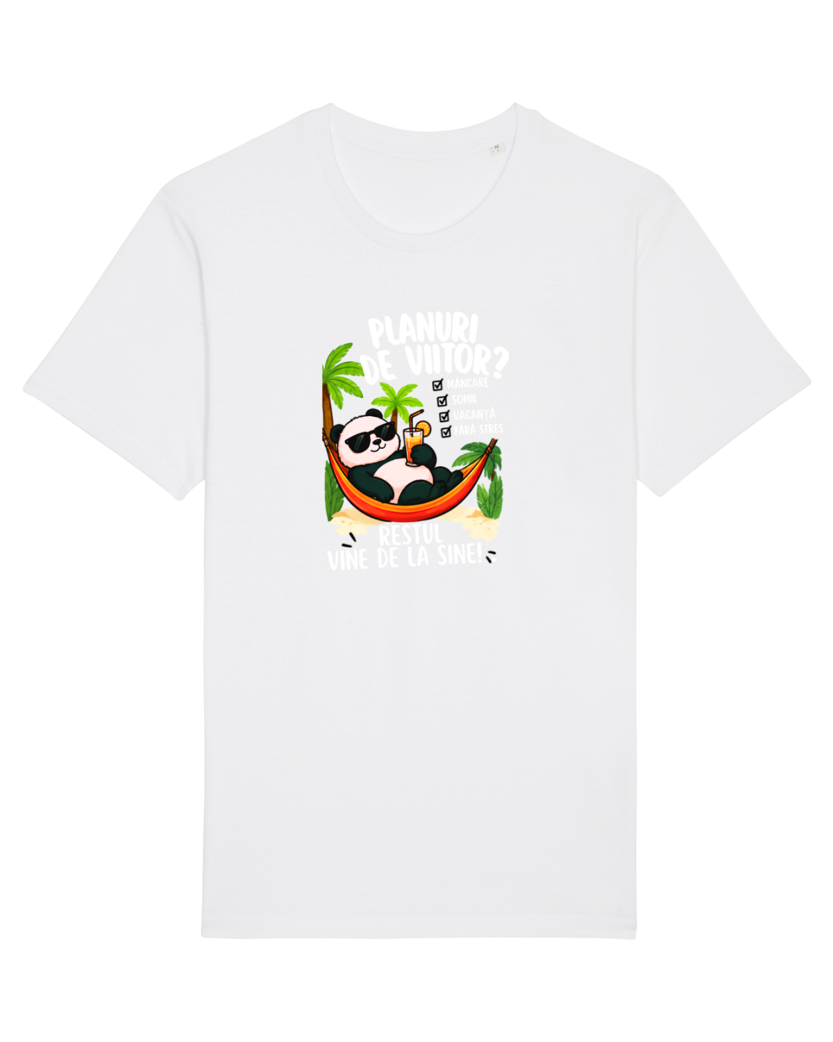 Tricou mânecă scurtă Unisex Rocker White