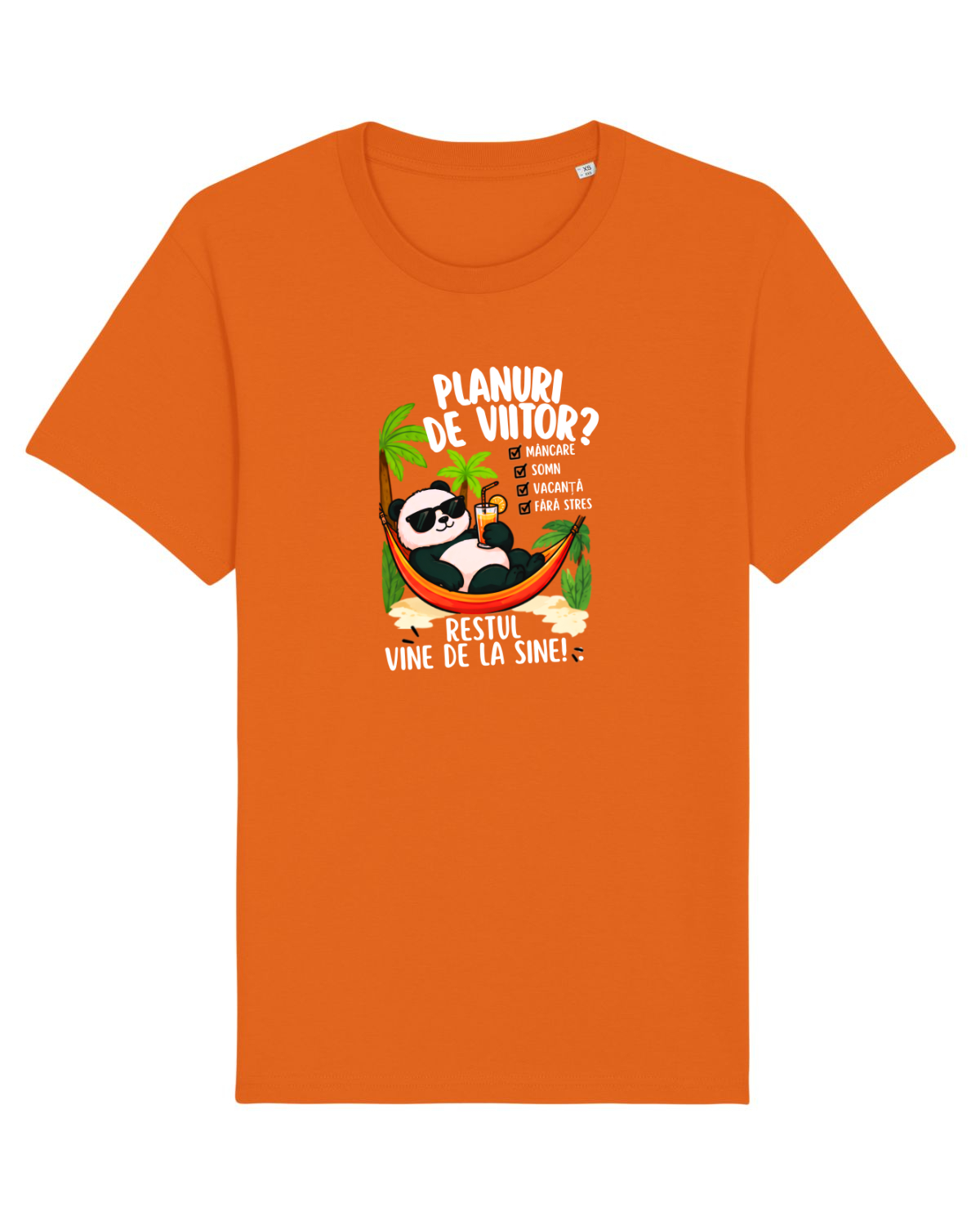 Tricou mânecă scurtă Unisex Rocker Bright Orange