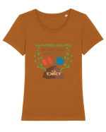 Gardening Love Tricou mânecă scurtă guler larg fitted Damă Expresser