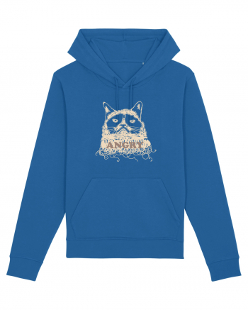 Angry Cat Royal Blue