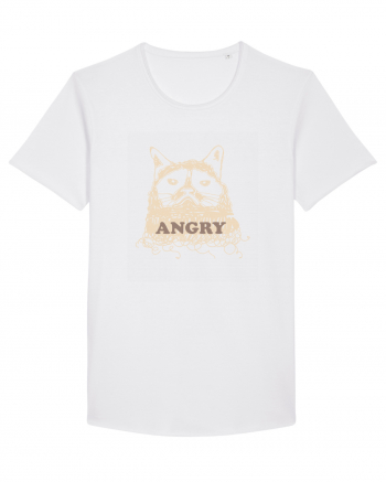 Angry Cat White