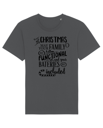 Tricou familist de Crăciun Anthracite
