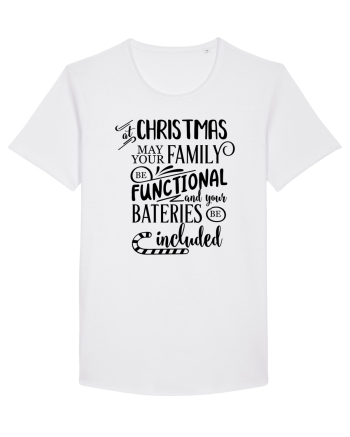 Tricou familist de Crăciun White