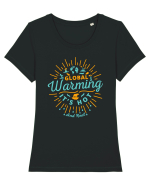 Global Warming - It's Hot Tricou mânecă scurtă guler larg fitted Damă Expresser